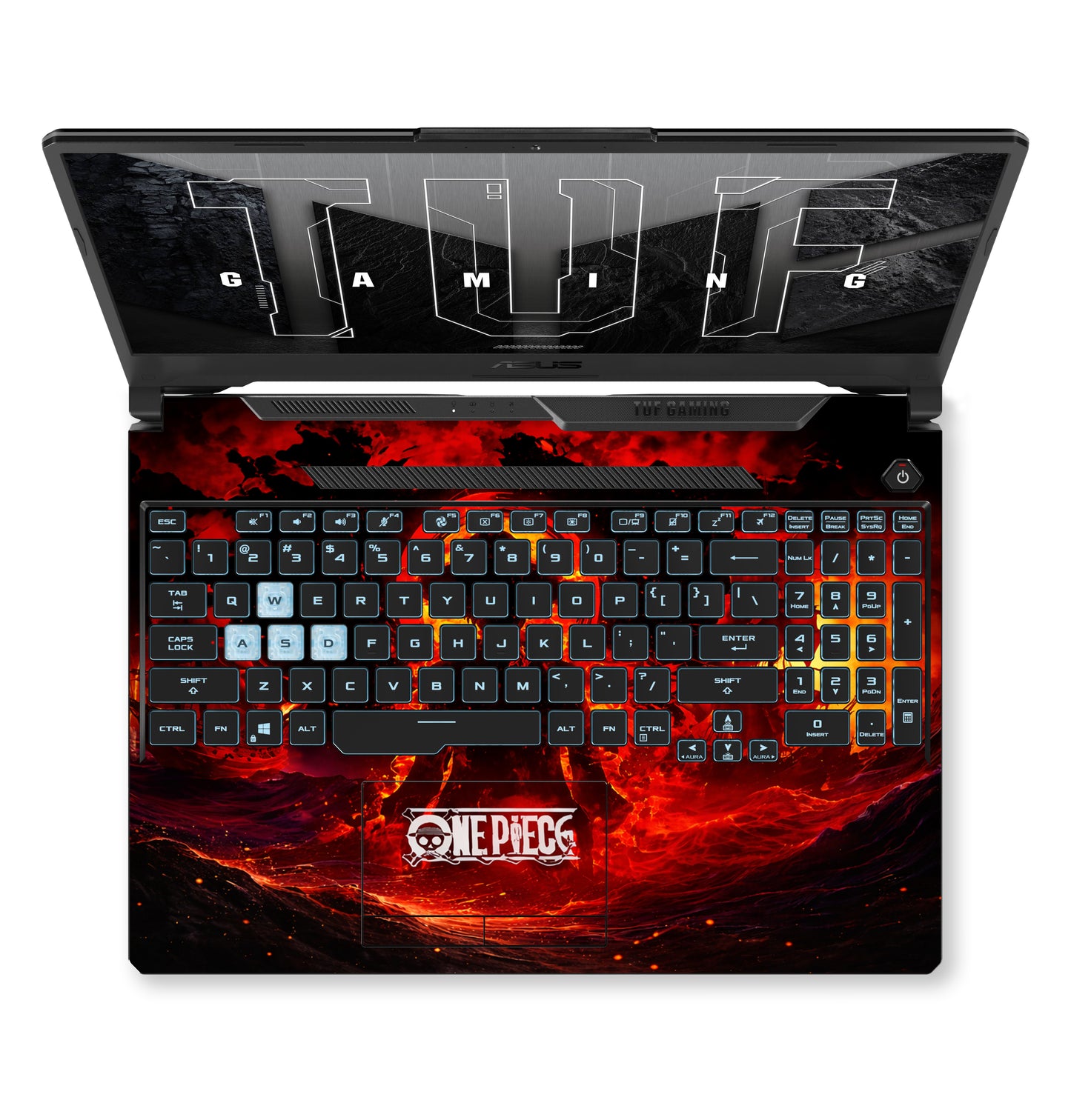 Luffy's Burning Tide Laptop Skin