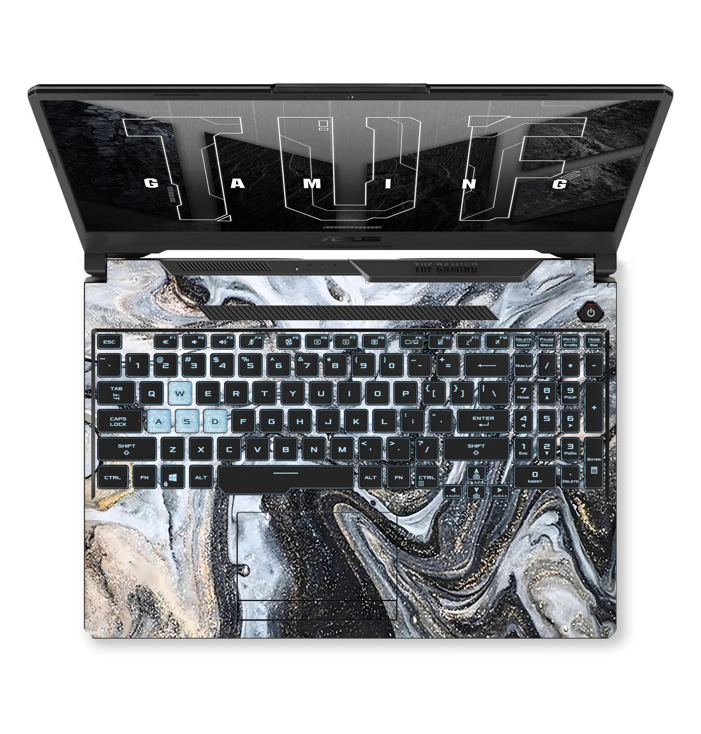 Black Water Color Laptop 6D Skin
