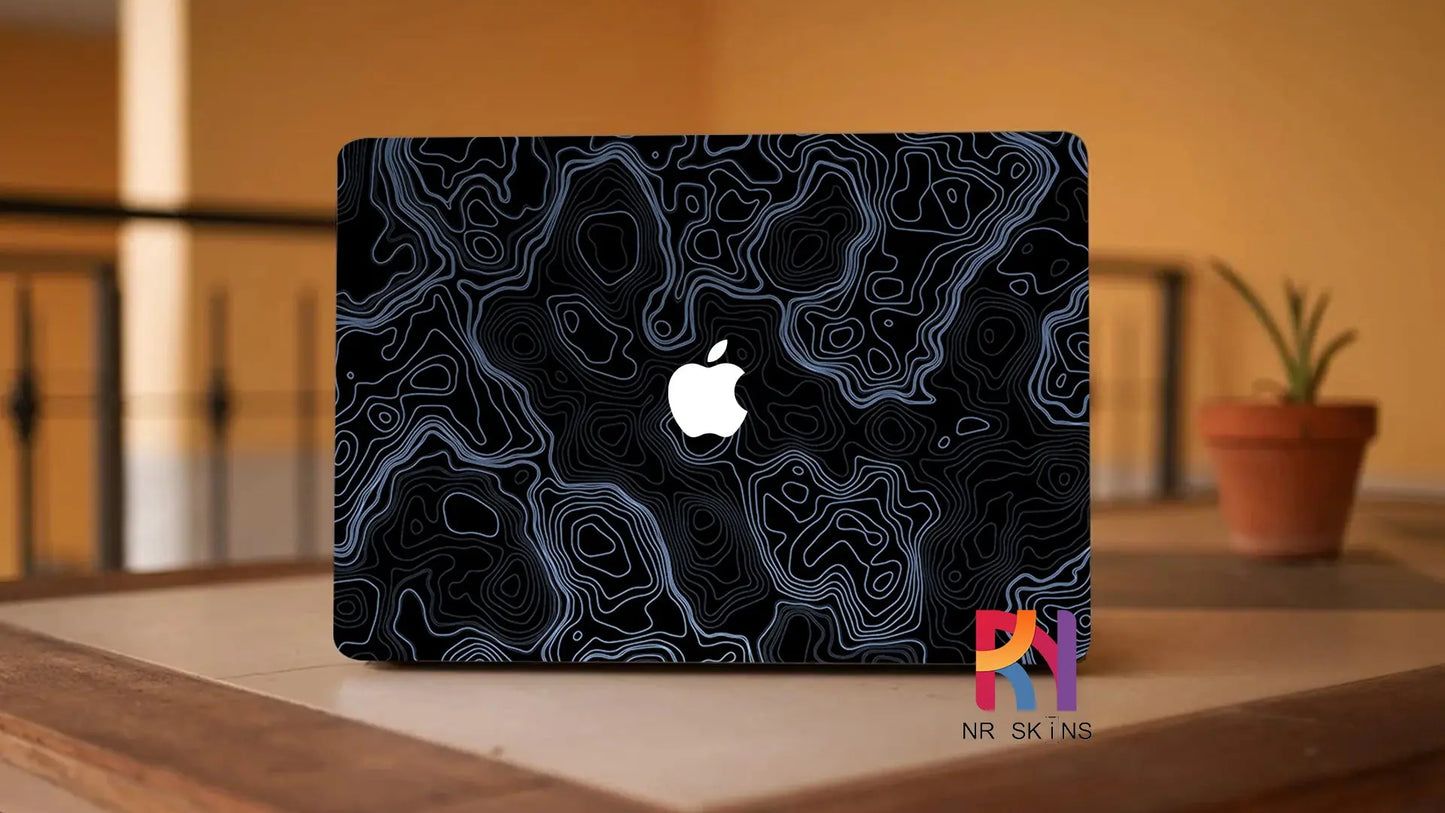 White Strip Laptop 6D Skin - NR SKINS