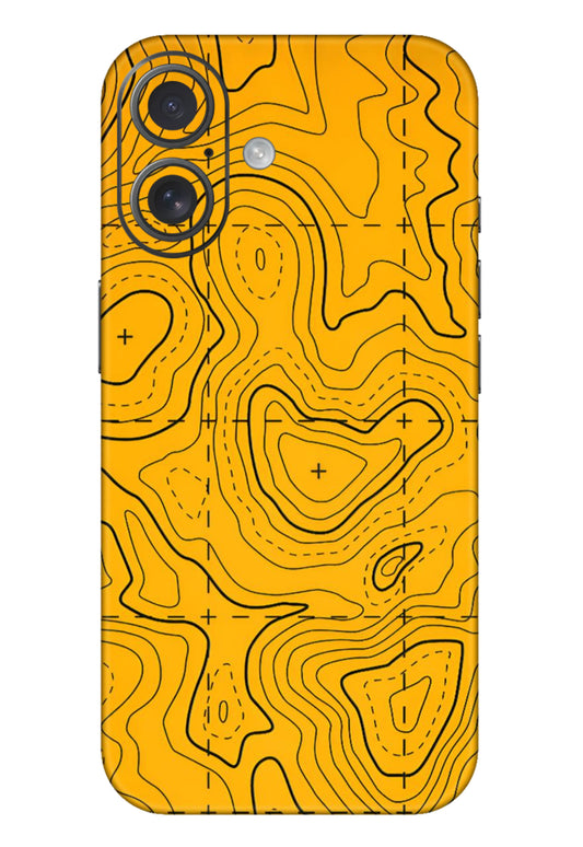 Yellow Abstract 3M Premium Material Mobile Skins