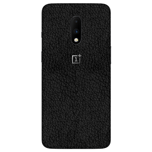 Black Leather 3M Premium Material Mobile Skins