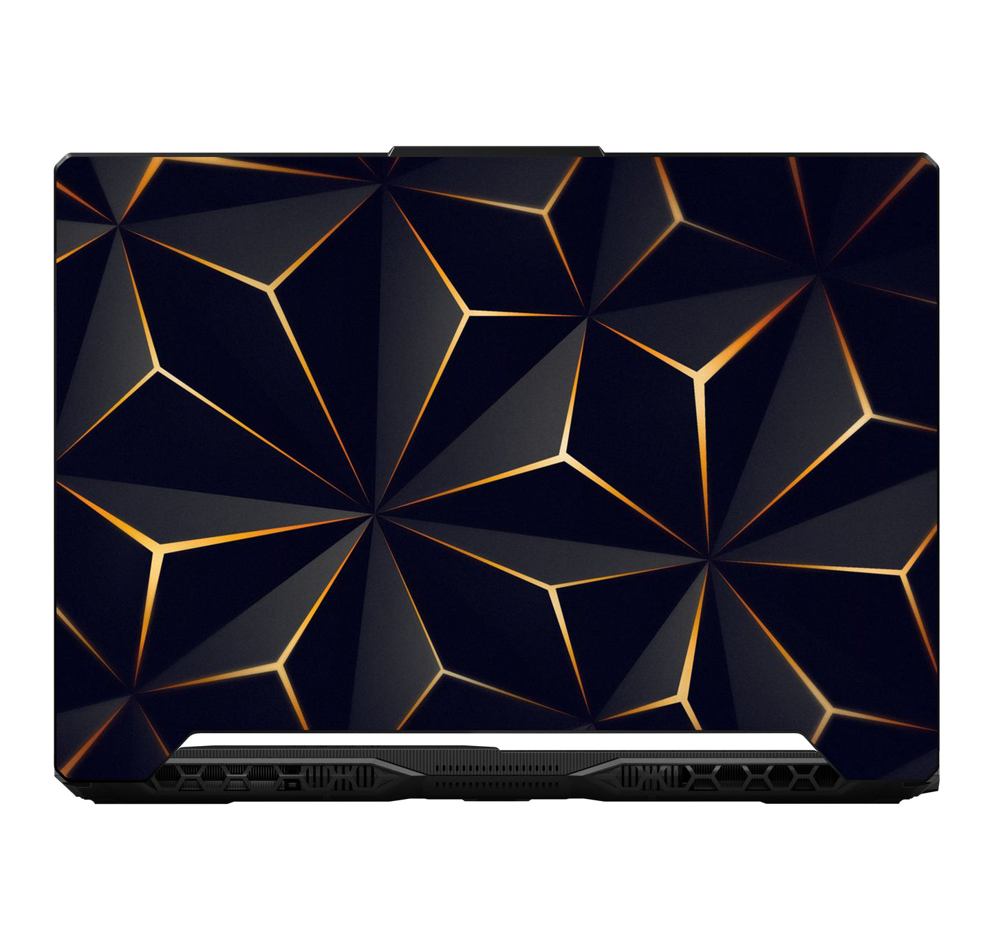 Black Gold Diamond Cut Laptop 6D Skin