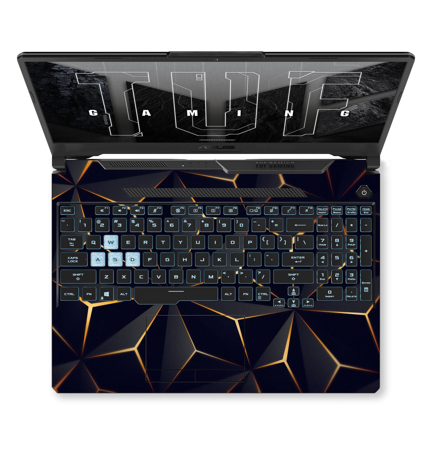 Black Gold Diamond Cut Laptop 6D Skin