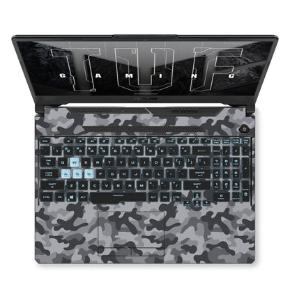 Grey Camo Laptop 6D Skin
