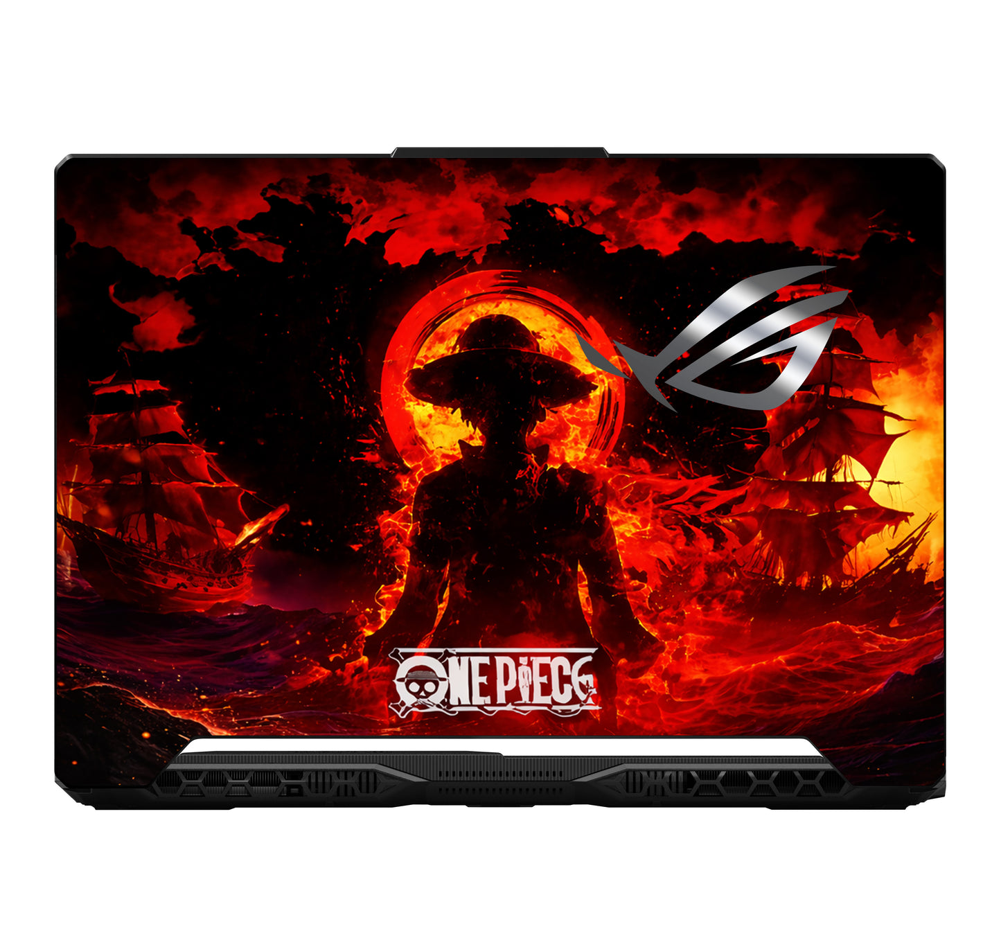 Luffy's Burning Tide Laptop Skin