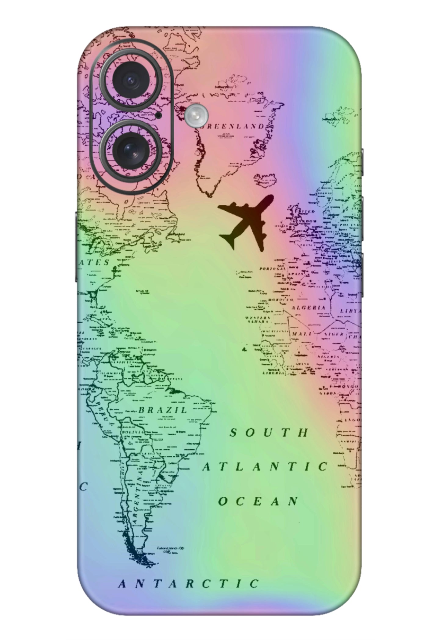World Map Holographic Skin
