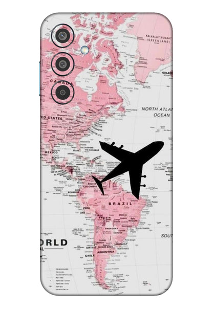 Pink Wolrd Map Mobile (Transperent Skin)