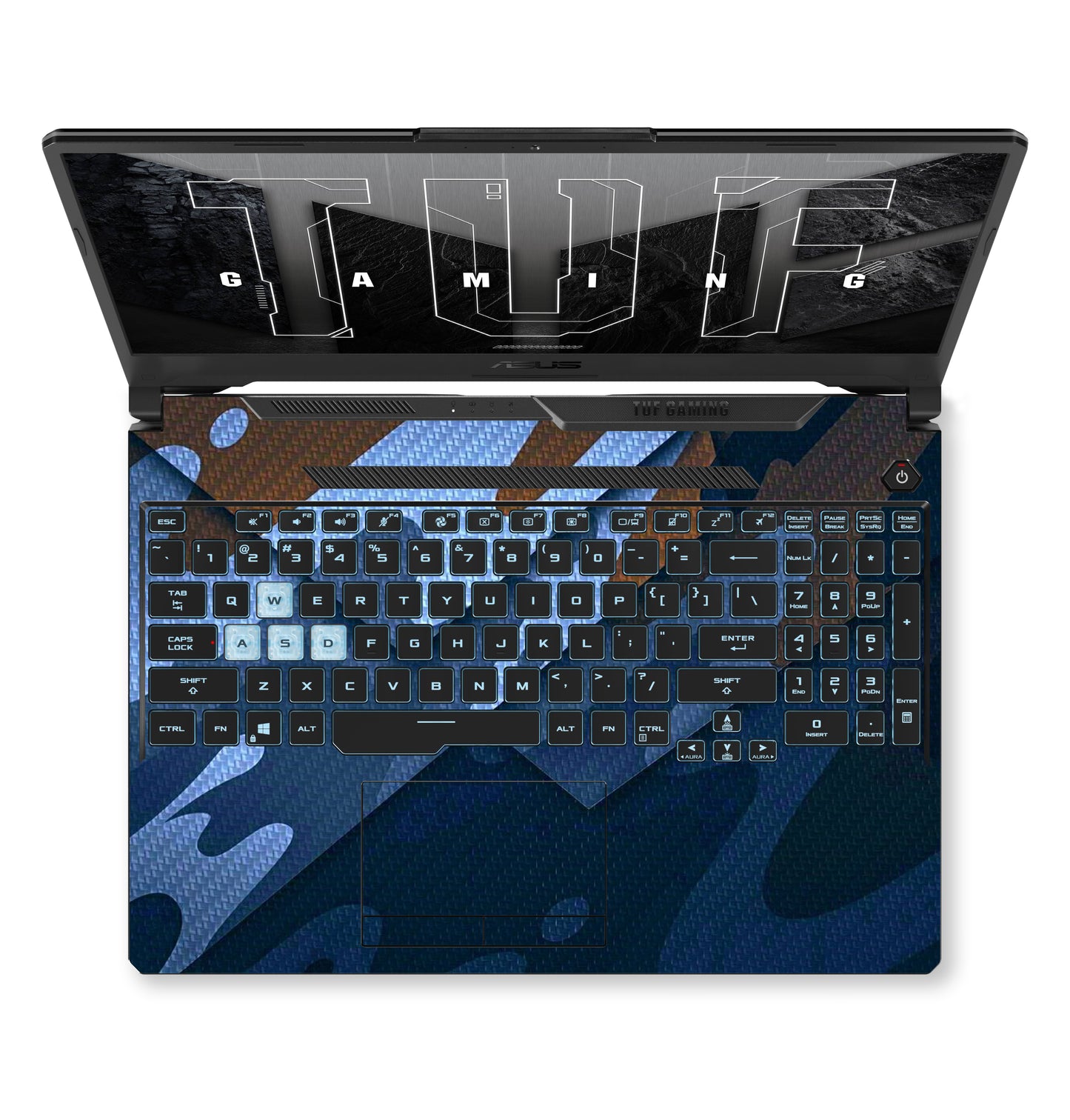 Blue Camo Laptop 6D Skin
