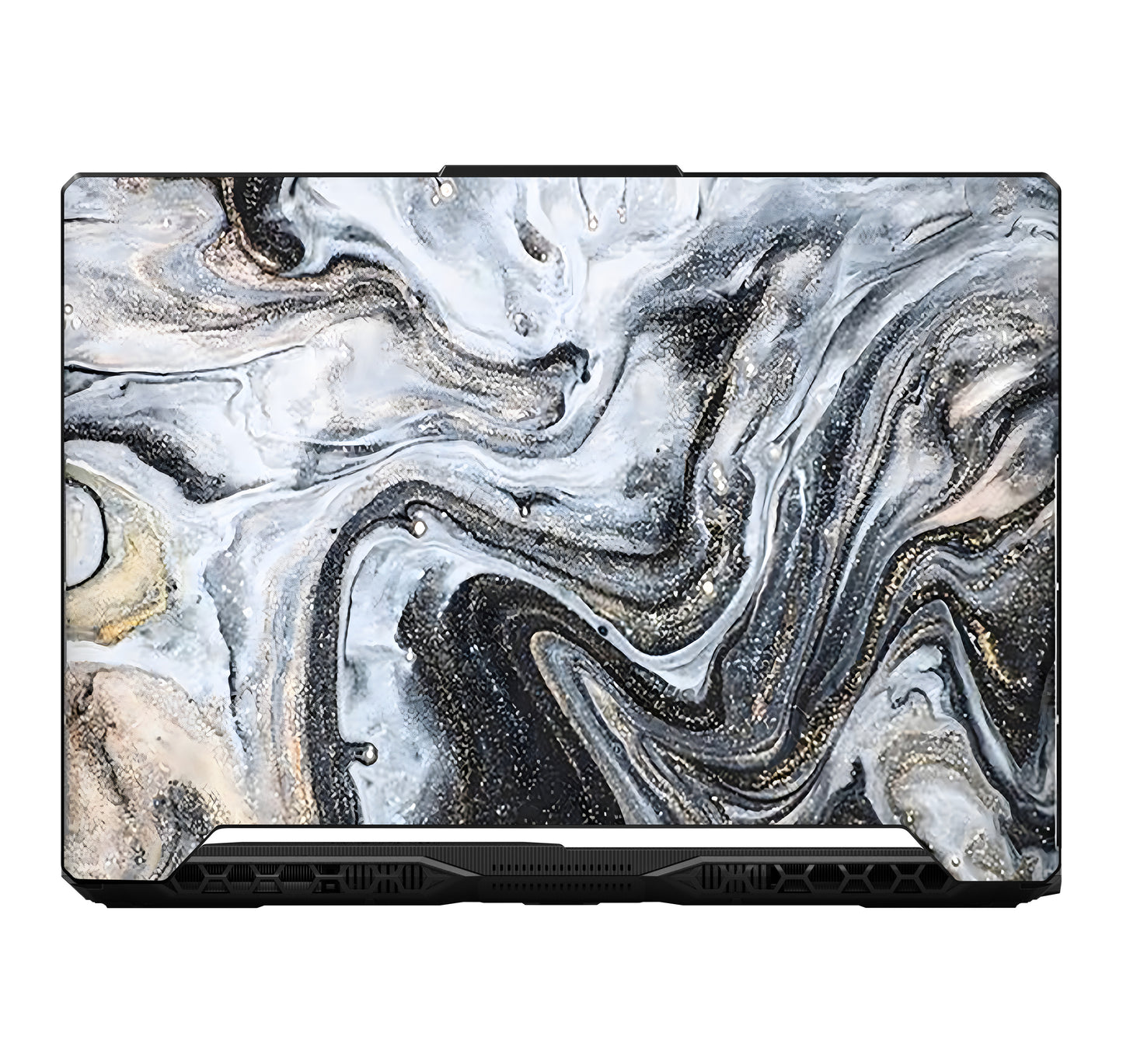 Black Water Color Laptop 6D Skin