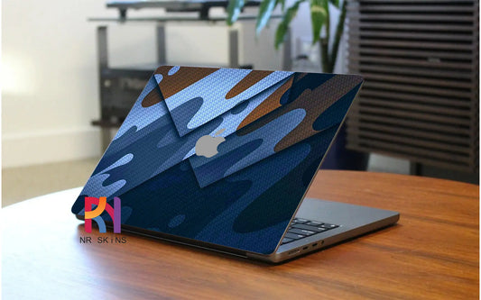 Blue Camo Laptop 6D Skin