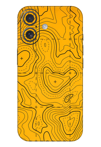 Yellow Abstract 3M Premium Material Mobile Skins
