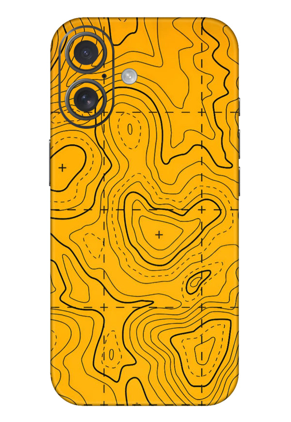 Yellow Abstract 3M Premium Material Mobile Skins