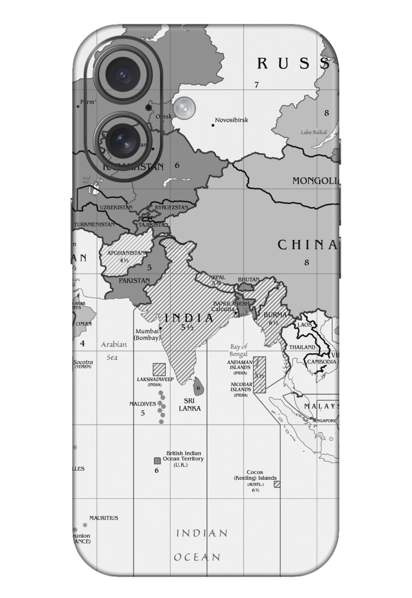 India Map Mobile 6D Skin