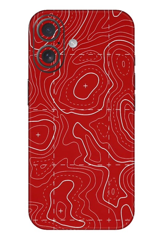 Red Abstract 3M Premium Material Mobile Skins
