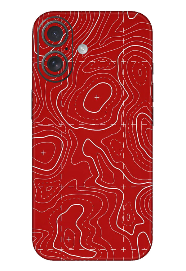 Red Abstract 3M Premium Material Mobile Skins