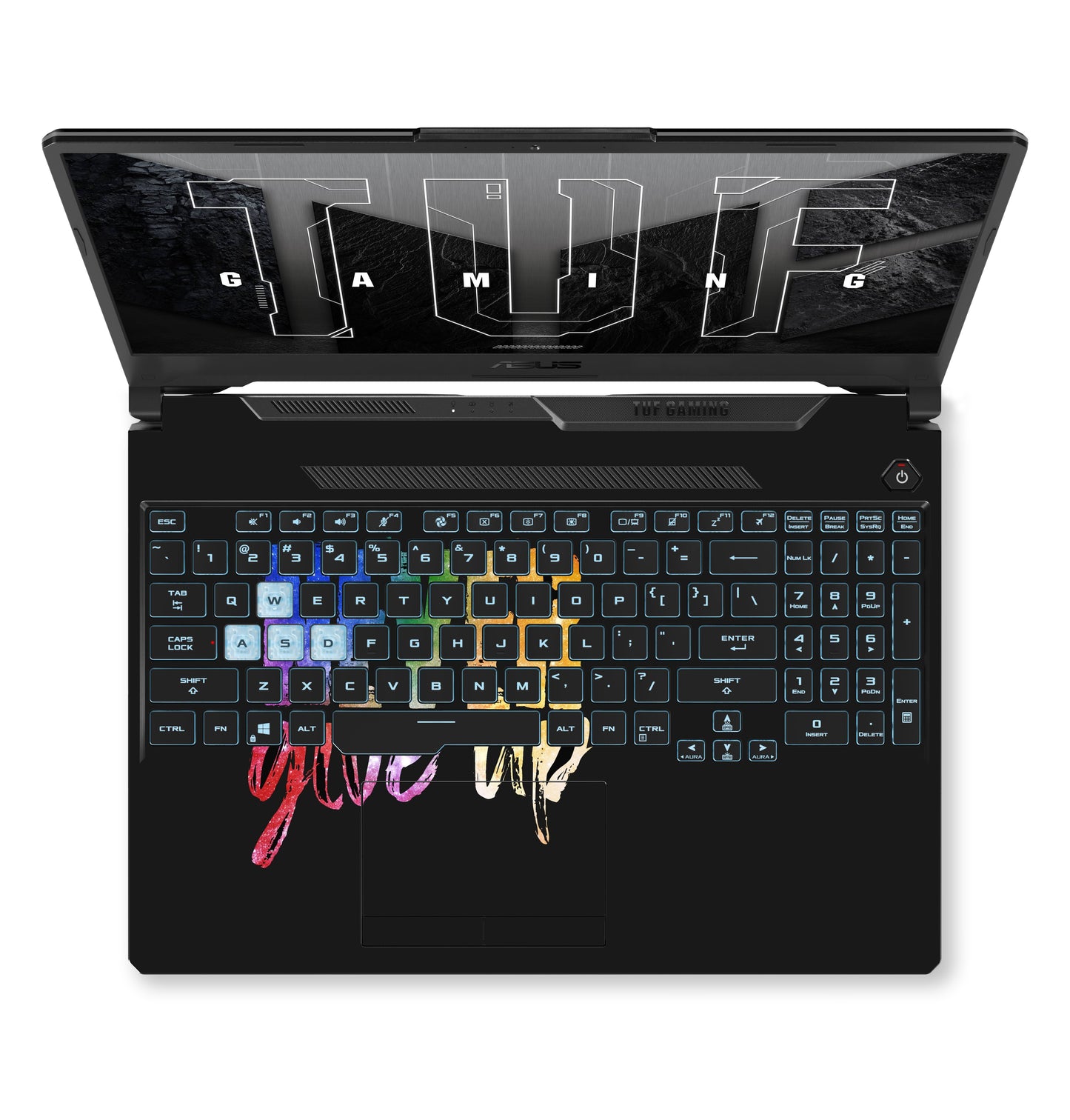 Never Give Up Laptop Skin