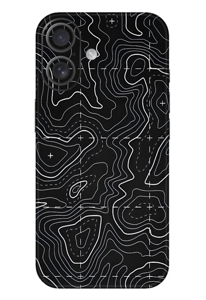 Black Abstract 3M Premium Material Mobile Skins