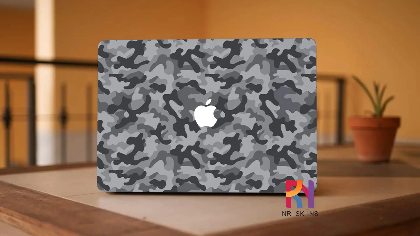 Grey Camo Laptop 6D Skin - NR SKINS