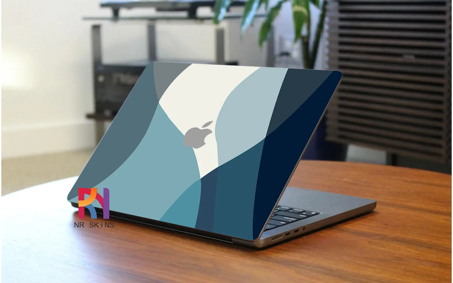 Blue Minimalistic Laptop 6D Skin - NR SKINS