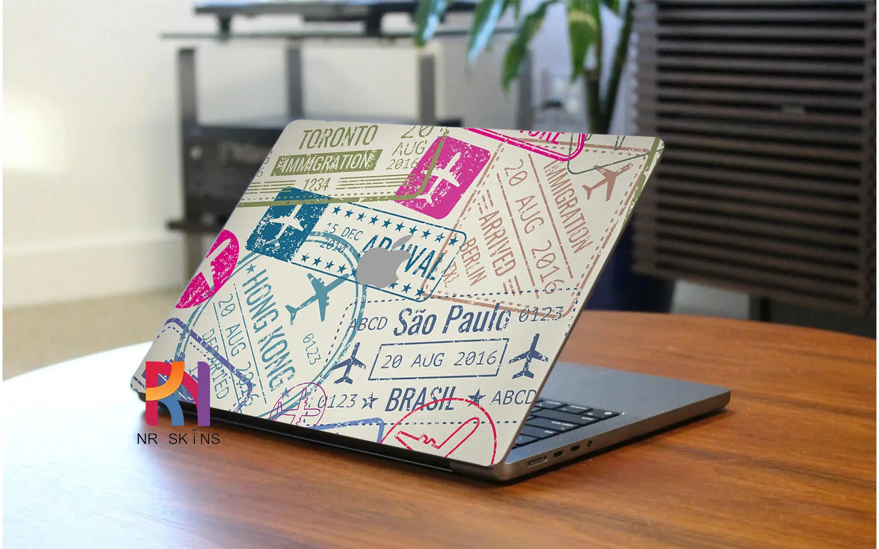 Passport Stamp Laptop 6D Skin - NR SKINS